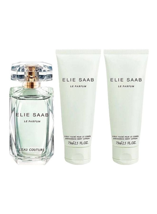 إيلي صعب طقم هدية لو كوتور ولوشن للجسم EDT 90 ml, Body Lotion 75ملليلتر - Image 1