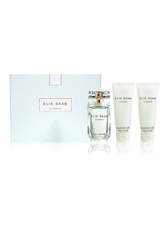 إيلي صعب طقم هدية لو كوتور ولوشن للجسم EDT 90 ml, Body Lotion 75ملليلتر - Image 2