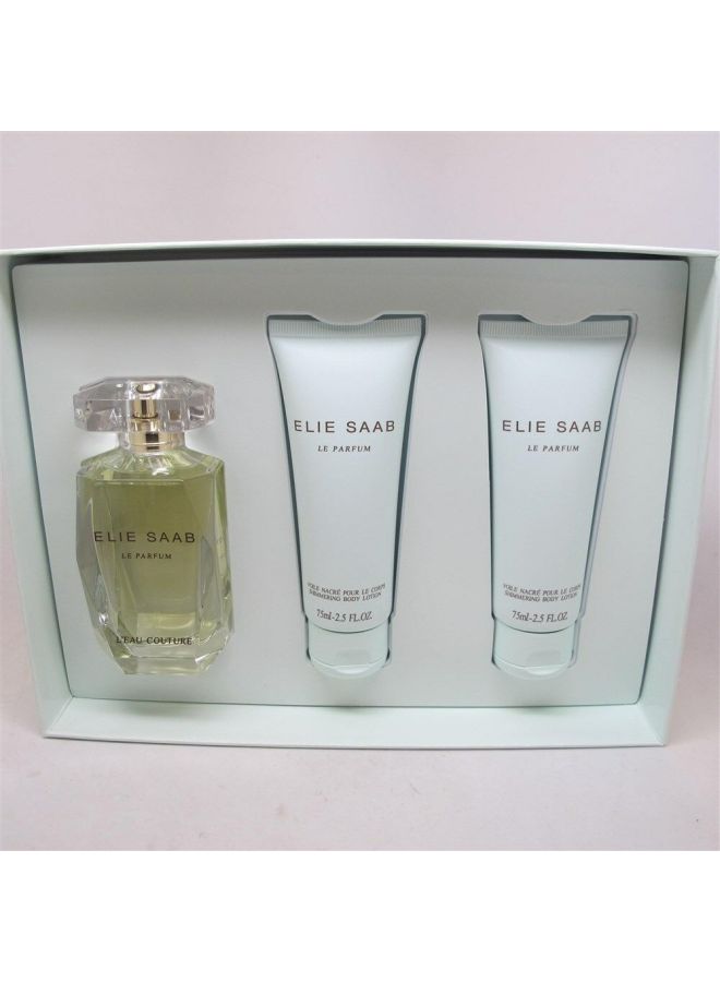 إيلي صعب طقم هدية لو كوتور ولوشن للجسم EDT 90 ml, Body Lotion 75ملليلتر - Image 3