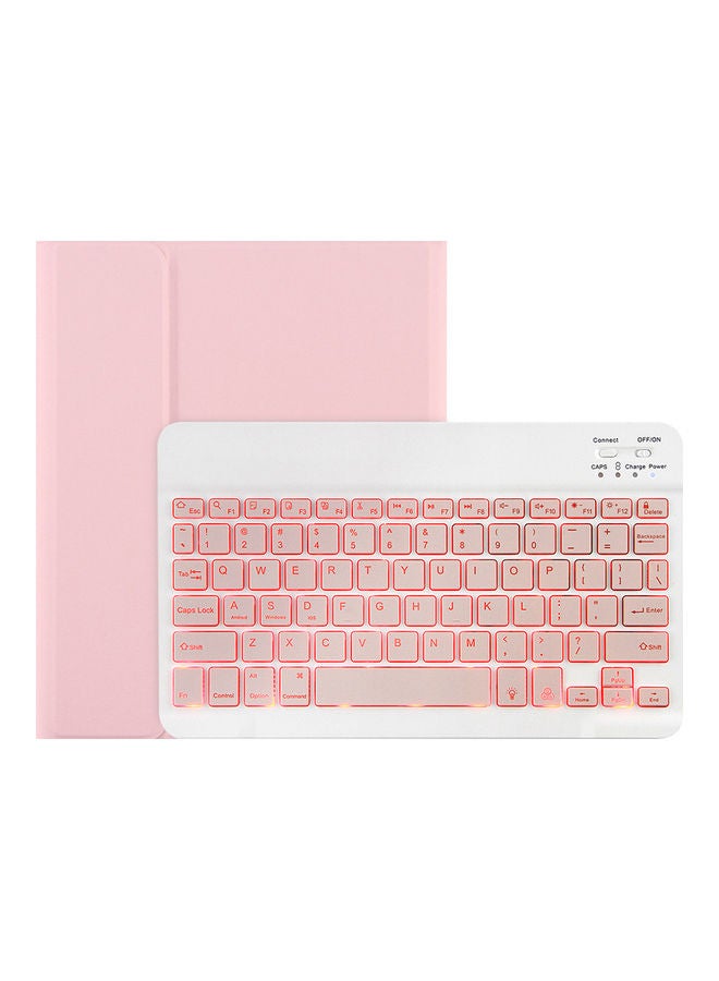 Detachable BT Keyboard Case and Pen Slot Pink - Image 1
