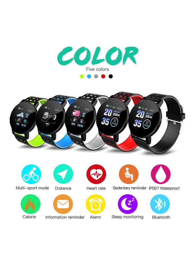 119 Plus Waterproof BT Smartwatch Grey/Black  - Image 4