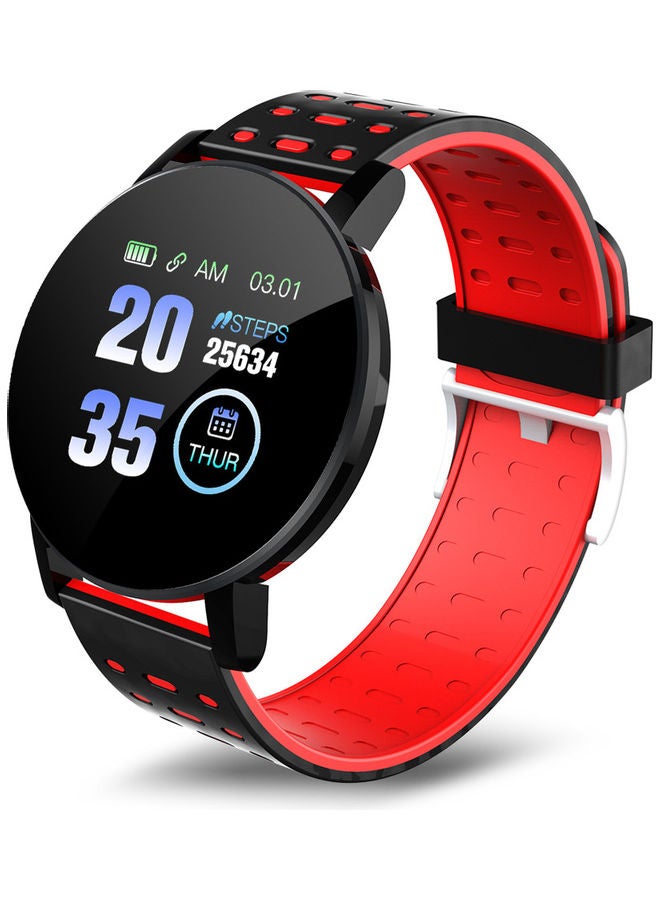 119 Plus Waterproof BT Smartwatch Red/Black  - Image 1