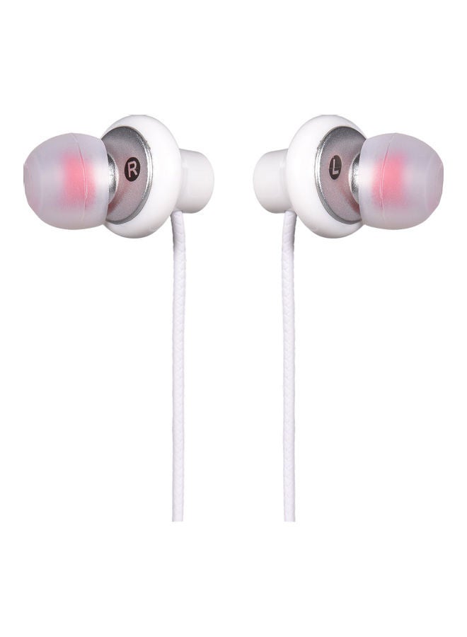 Generic - Wired In-Ear Earphones With Mic White - Image 1