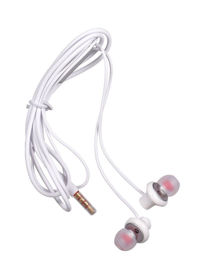 Generic - Wired In-Ear Earphones With Mic White - Image 1