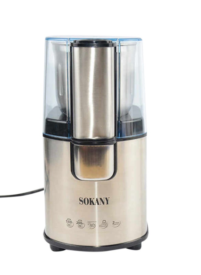 sokany Multifunctional Electric Coffee Grinder 90.0 ml 200.0 W SM-3020s Silver/Clear - Image 1