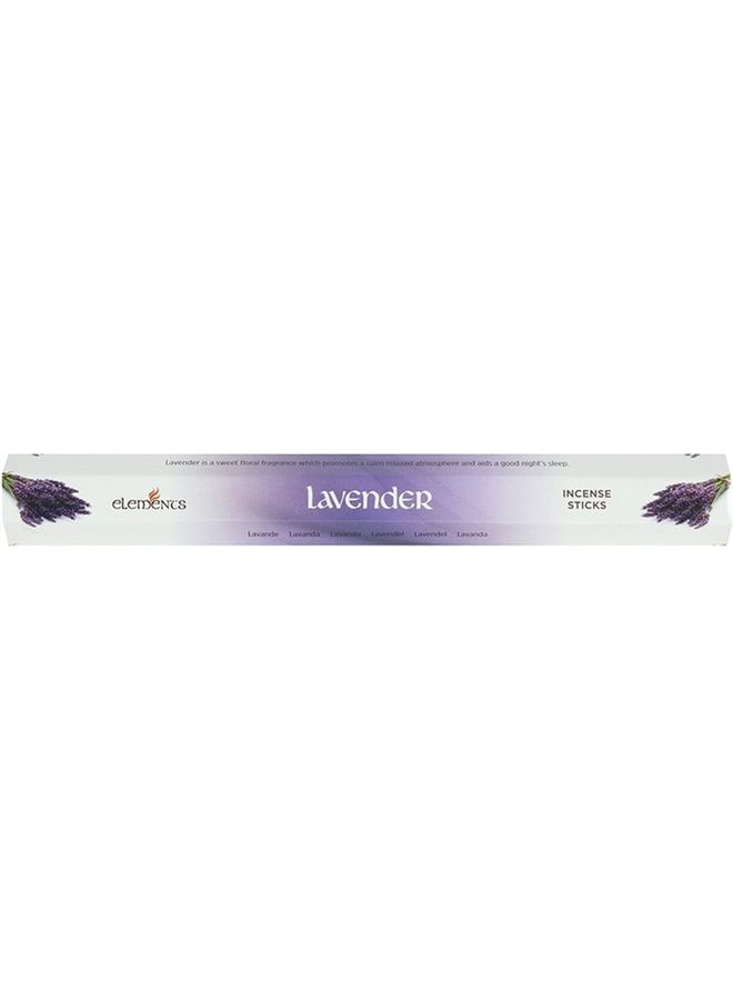 Elements Lavender Incense Sticks White/Purple 