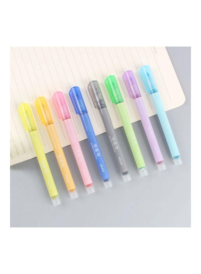 Generic 8-Piece Highlighter Double Line Plastic Draw Marker Pen Multicolour - Image 3
