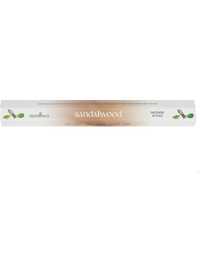 Elements Sandalwood Incense Sticks white/Beige 