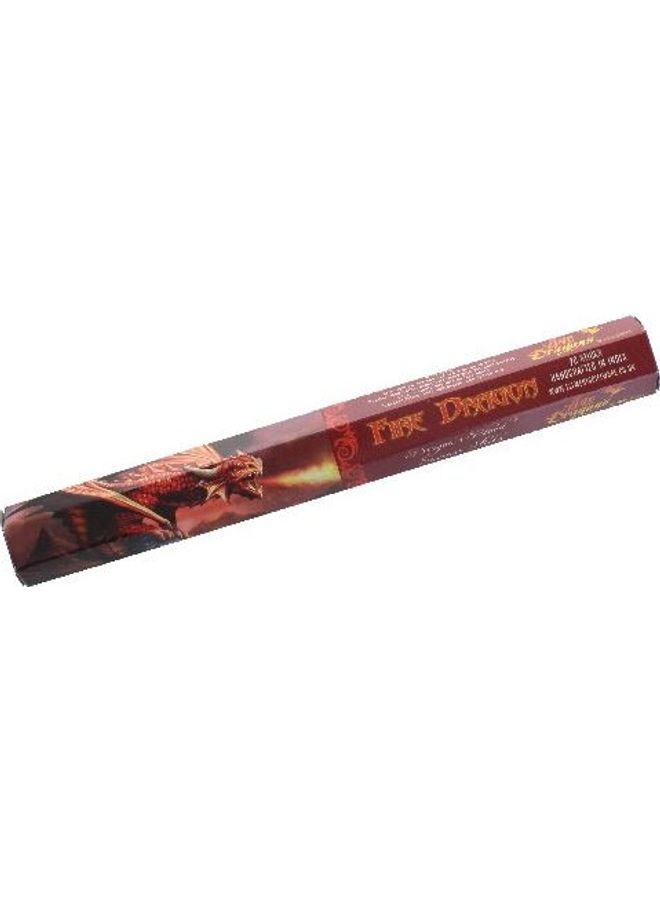 Elements 20-Piece Fire Dragon Blood Incense Sticks Red 