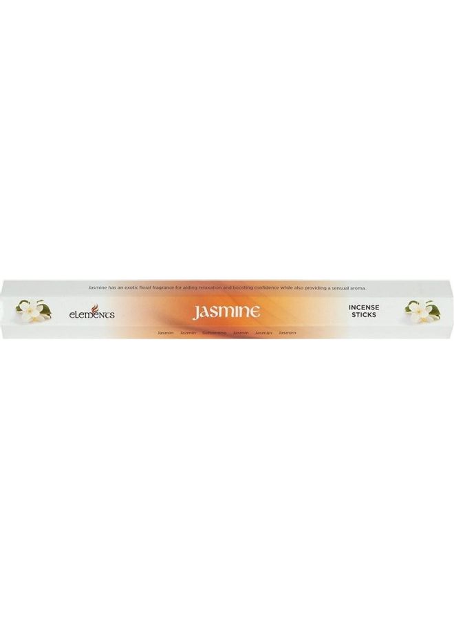 Elements Jasmine Incense Sticks White/Golden 