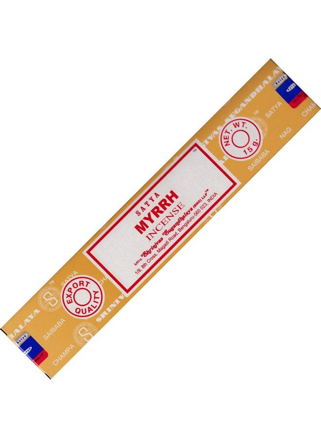 Satya Myrrh Incense Sticks Brown 