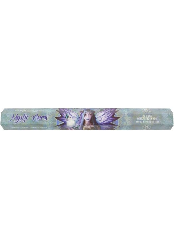 Elements 20-Piece Mystic Aura Lavender Incense Sticks Green/Purple 