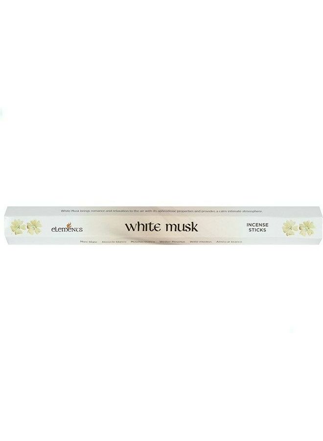 Elements White Musk Incense Sticks White 