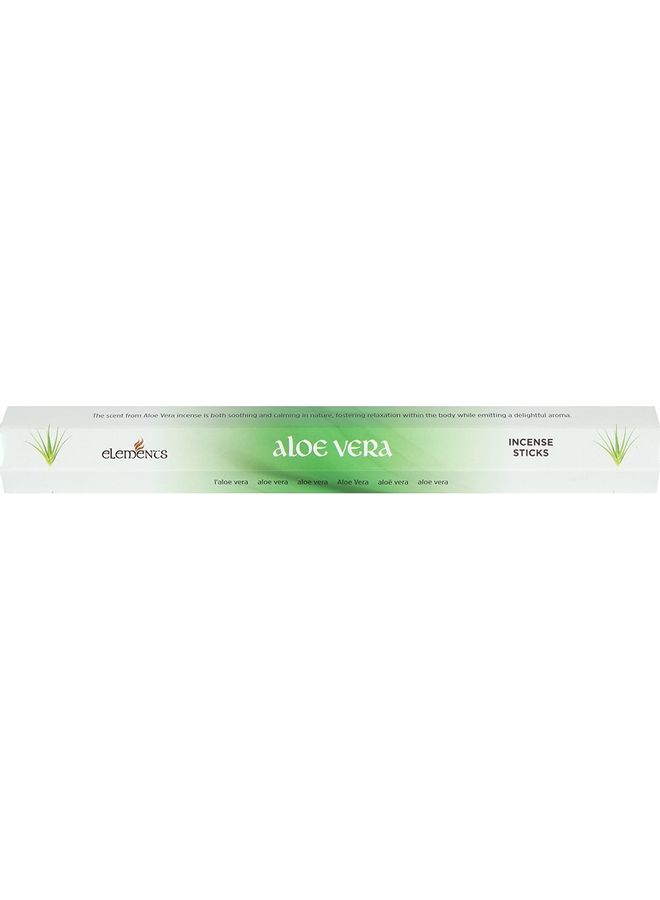 Elements Aloe Vera Incense Sticks White/Green 