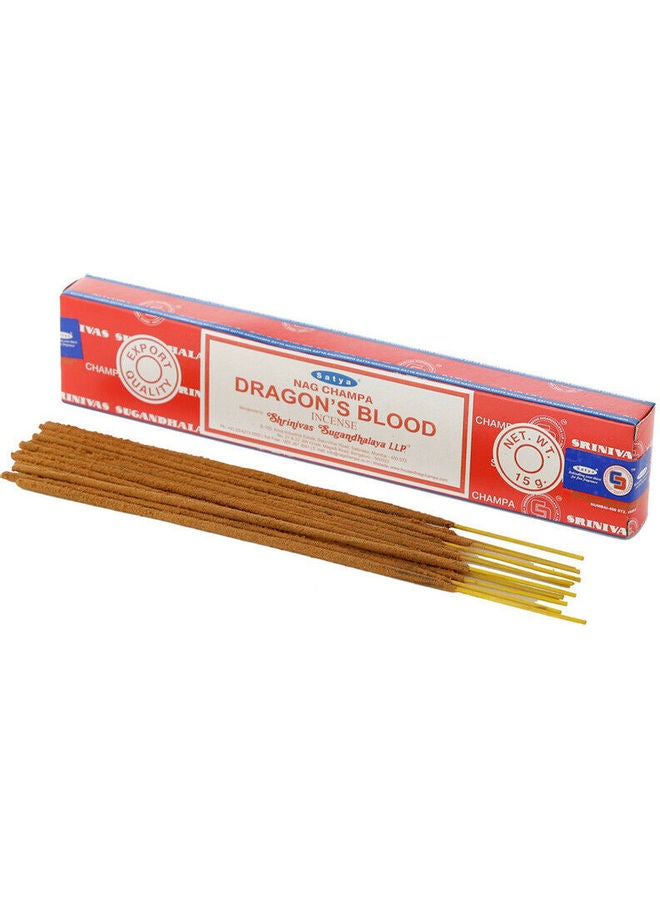 Satya Nag Champa Dragon's Blood Incense Sticks Brown 