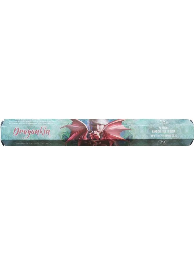 Elements 20-Piece Dragonkin Patchouli Incense Sticks Green/Red 