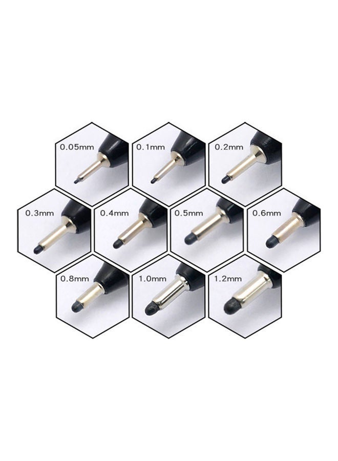 Generic 10-Piece Fine Line Water Marker Drawing Pen Black  - Image 5