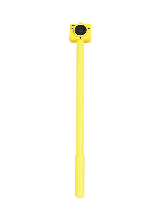 Generic Cartoon Camera Gel-Ink Writing Pen Yellow/Black 