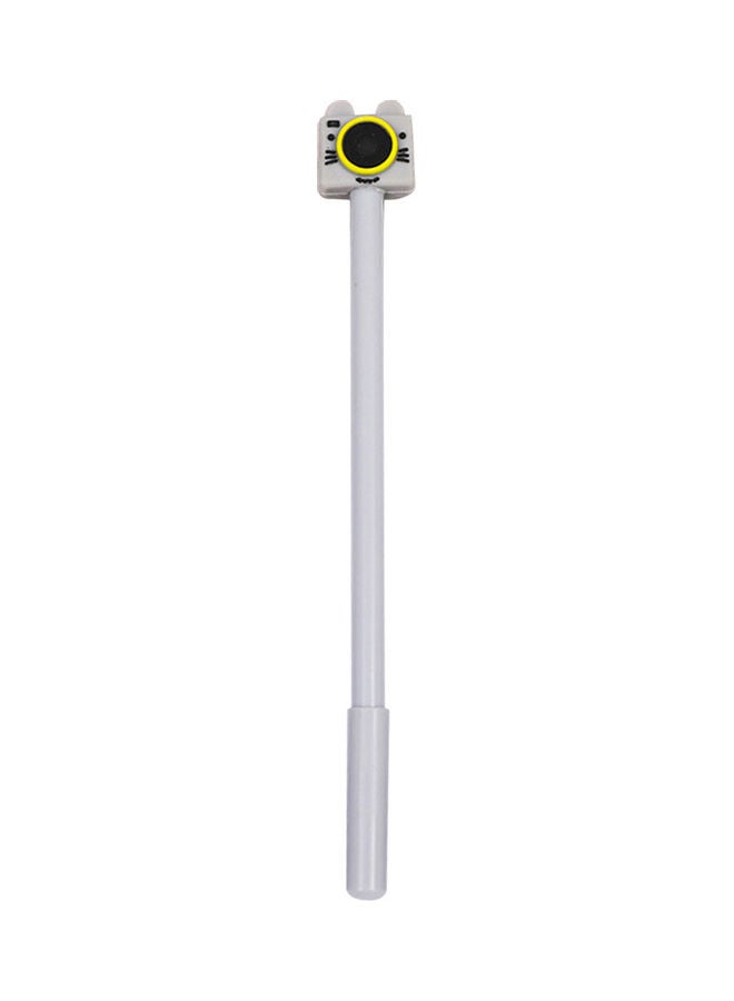 Generic Cartoon Camera Gel-Ink Writing Pen Grey/Black/Yellow 
