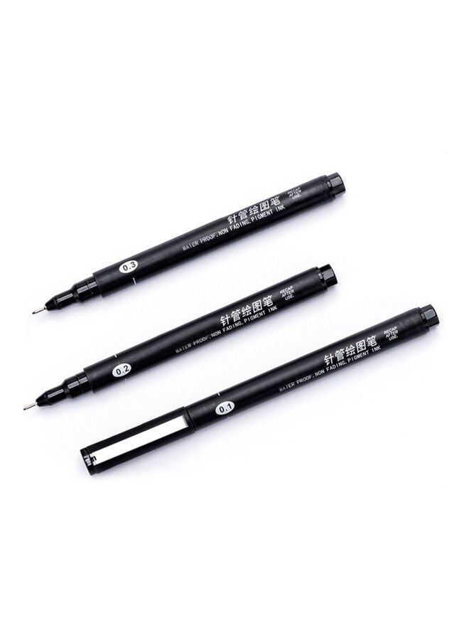 Generic 10-Piece Fine Line Water Marker Drawing Pen Black  - Image 5