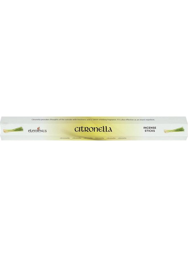 Elements Citronella Incense Sticks White/Yellow 