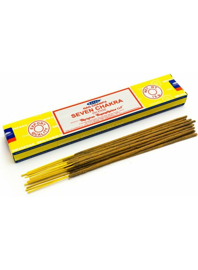Nag Champa Seven Chakra Incense Sticks Brown