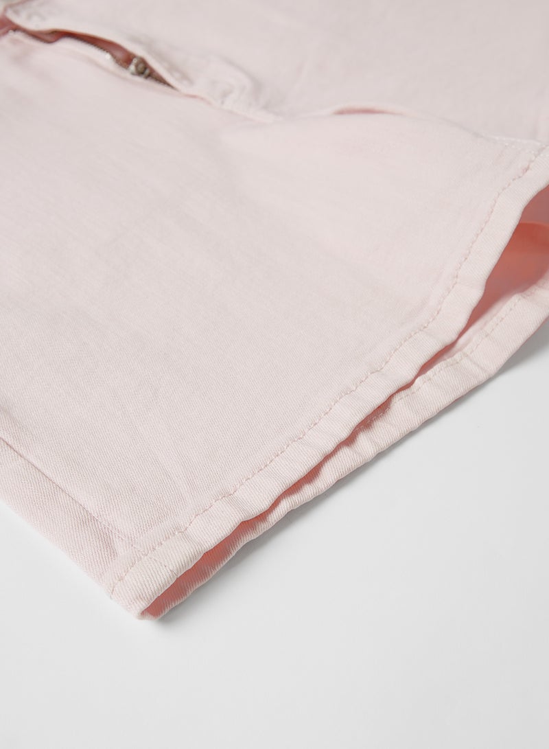 MANGO Teen Denim Shorts Pastel Pink - Image 4