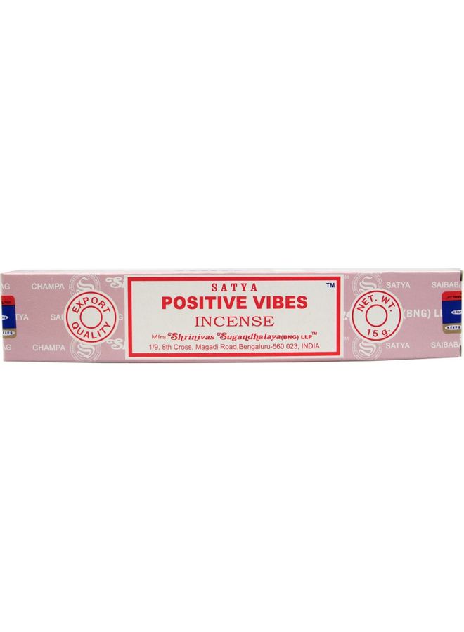 Satya Positive Vibes Incense Stick Brown 