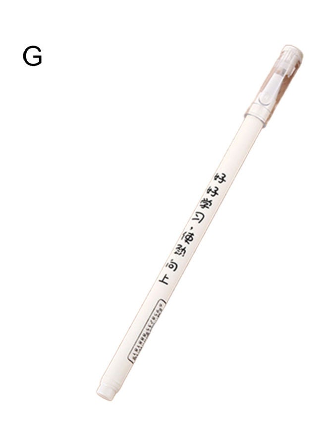 Generic 0.5mm Roller Ball Point Gel-Ink Pen White 