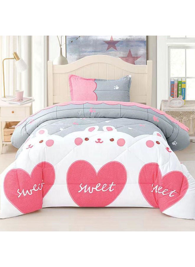 Washable Comforter Set Microfiber Multicolour 120x200cm - Image 1