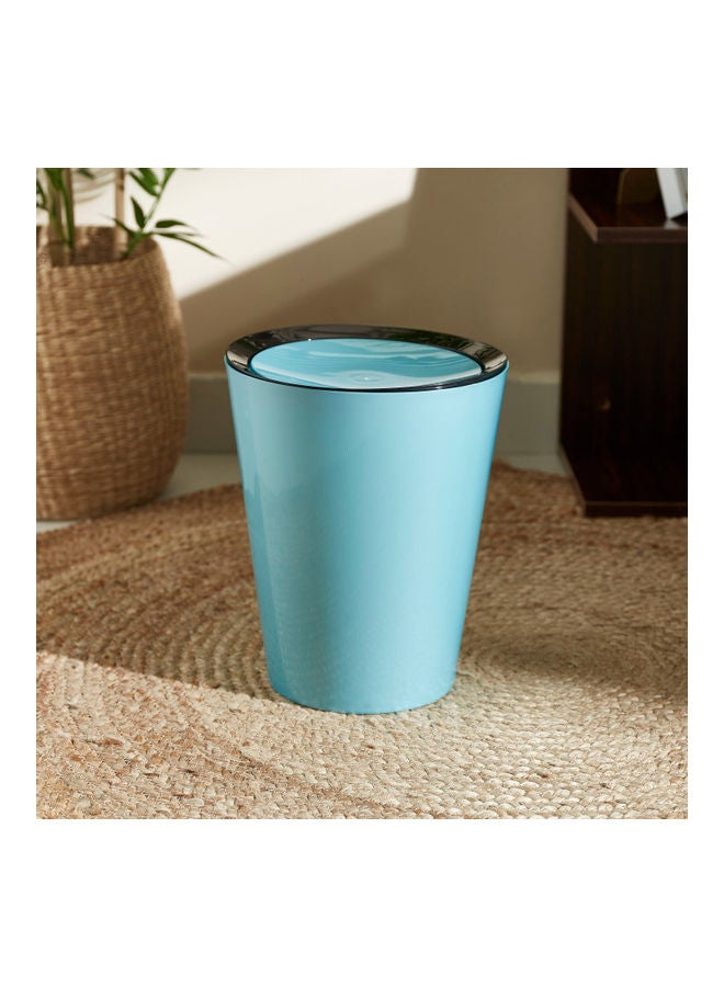 Home Box Midas Waste Bin With Swing Blue 35 x 25cm  - Image 1