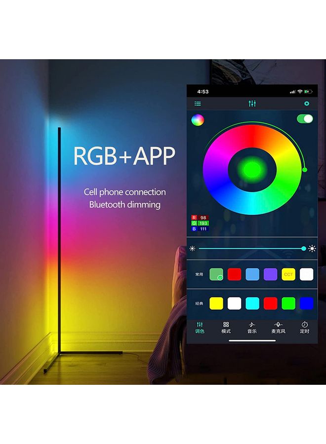 XiuWoo Remote Control LED Light Corner Lamp Multicolour - Image 4