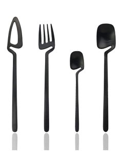 XiuWoo 24-Piece Flatware Set Satin Finish For 6 Knives / Forks / Spoons Included Dishwasher Safe Multicolour one sizecm  - Image 1
