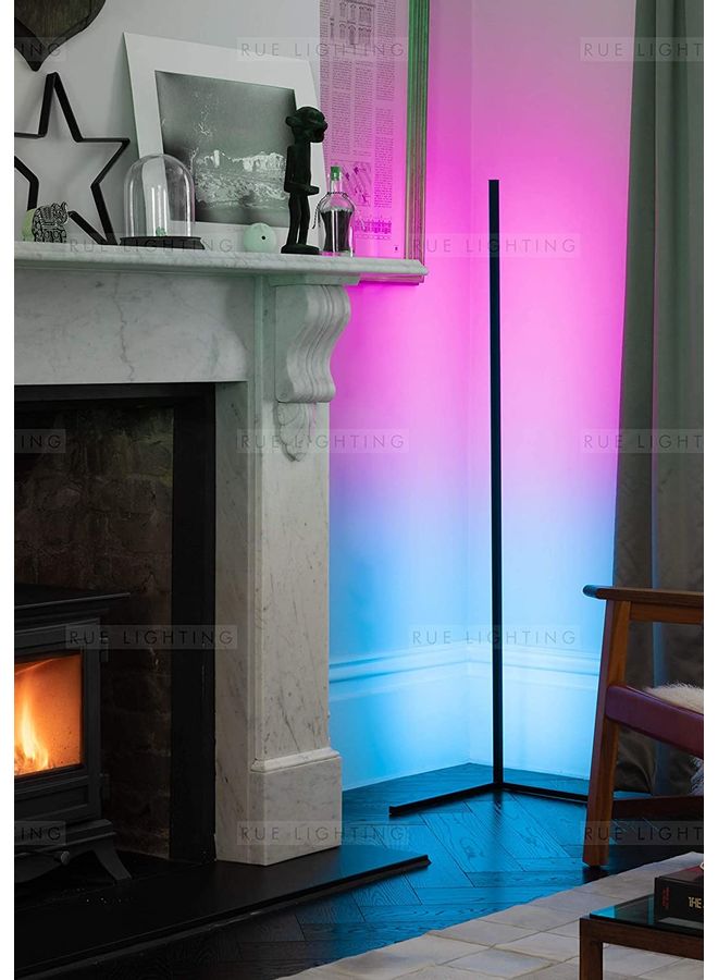 XiuWoo Remote Control RGB LED Corner Floor Lamp Blue