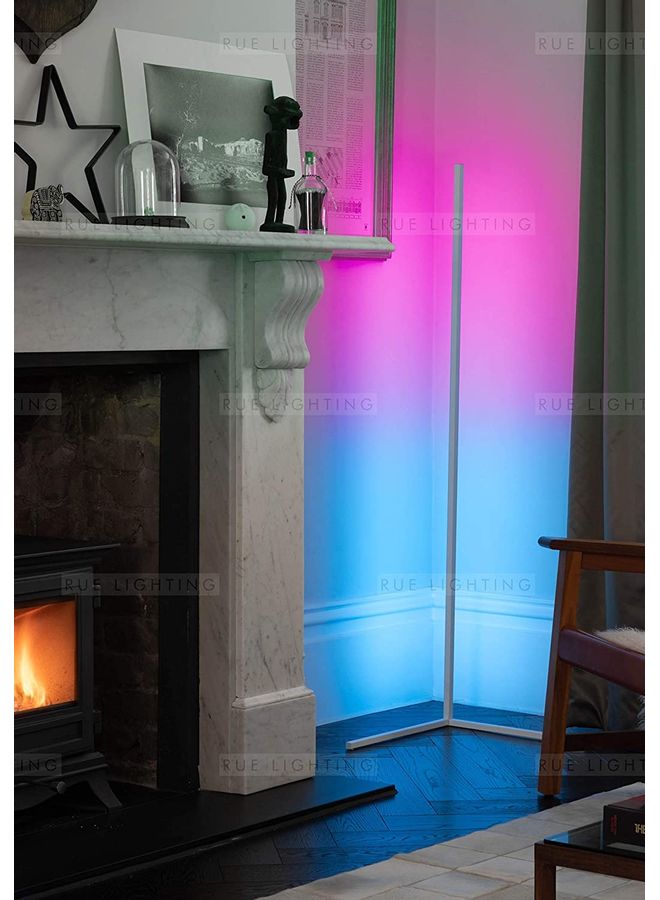 XiuWoo Remote Control RGB LED Corner Floor Lamp Pink/Blue - Image 2
