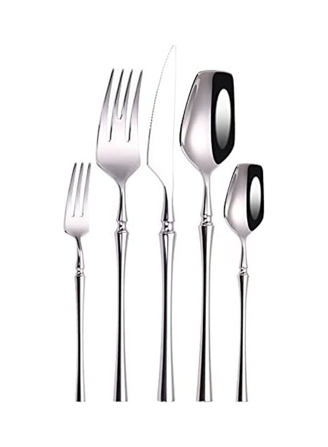 5 Pcs Tableware Cutlery Set Stainless Steel Multicolour one sizecm - v1622035886/N47674889A_1