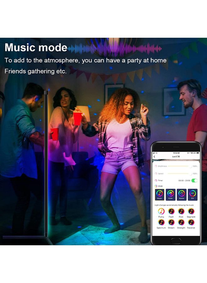 شو وو مصباح زاوية بضوء LED مع جهاز تحكم عن بعد متعدد الألوان - Image 2