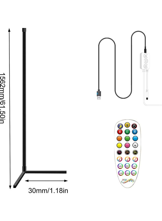 شو وو مصباح زاوية بضوء LED مع جهاز تحكم عن بعد متعدد الألوان - Image 5