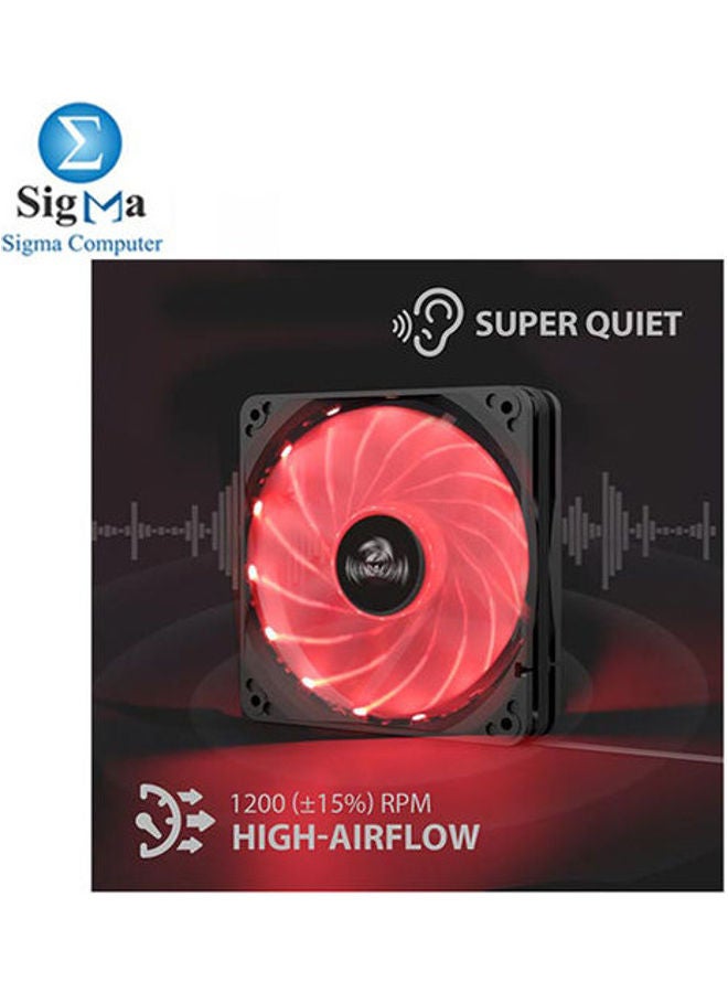 REDRAGON - GC-F006 RGB PC Cooling Fan CPU Cooler and Radiators, Pack of 3,120mm - Image 1