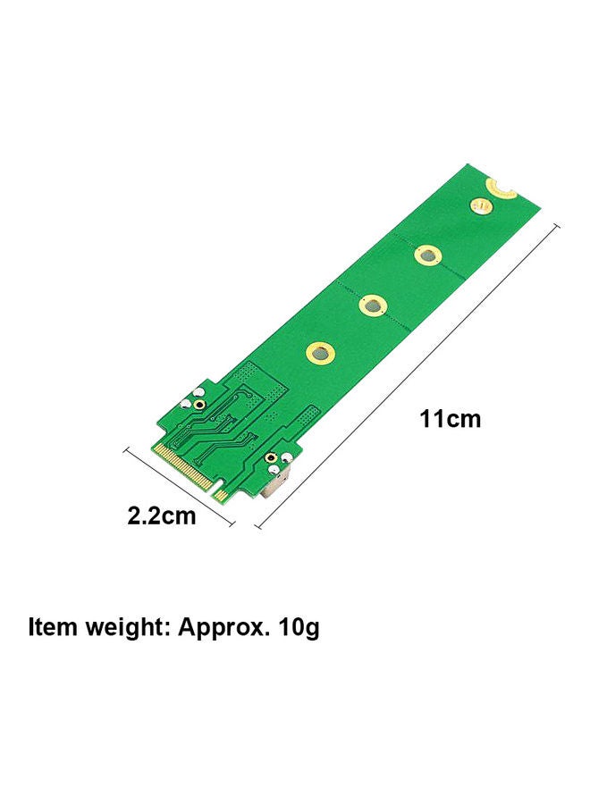 Generic SSD to M.2 NGFF Adapter Converter Card Green/Silver  - Image 2