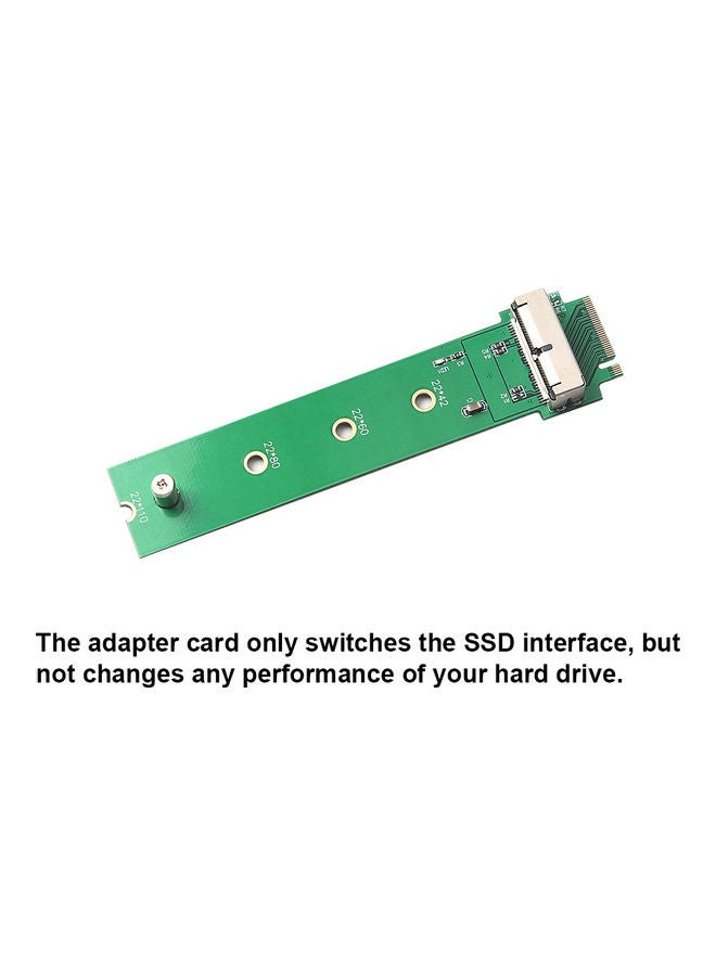 Generic SSD to M.2 NGFF Adapter Converter Card Green/Silver  - Image 3