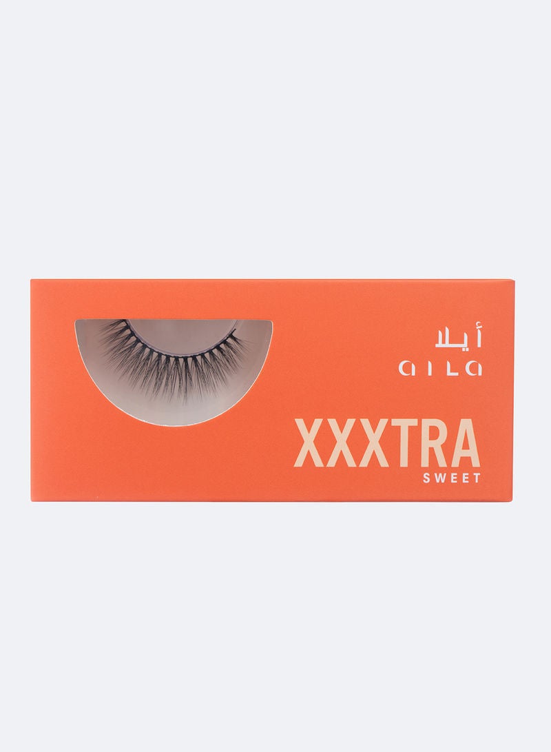آيلا رموش صناعية XXXTRA سويت لمظهر طبيعي، لون أسود أسود ناتشورال  - Image 2
