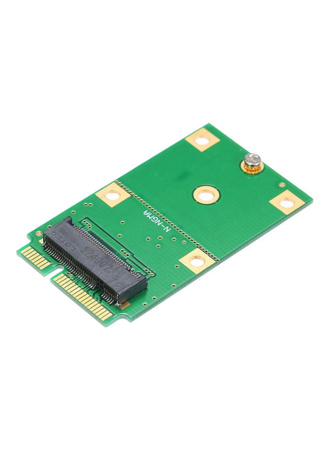 Generic M.2 NGFF to MSATA SSD Adapter Card Green/Black  - Image 1