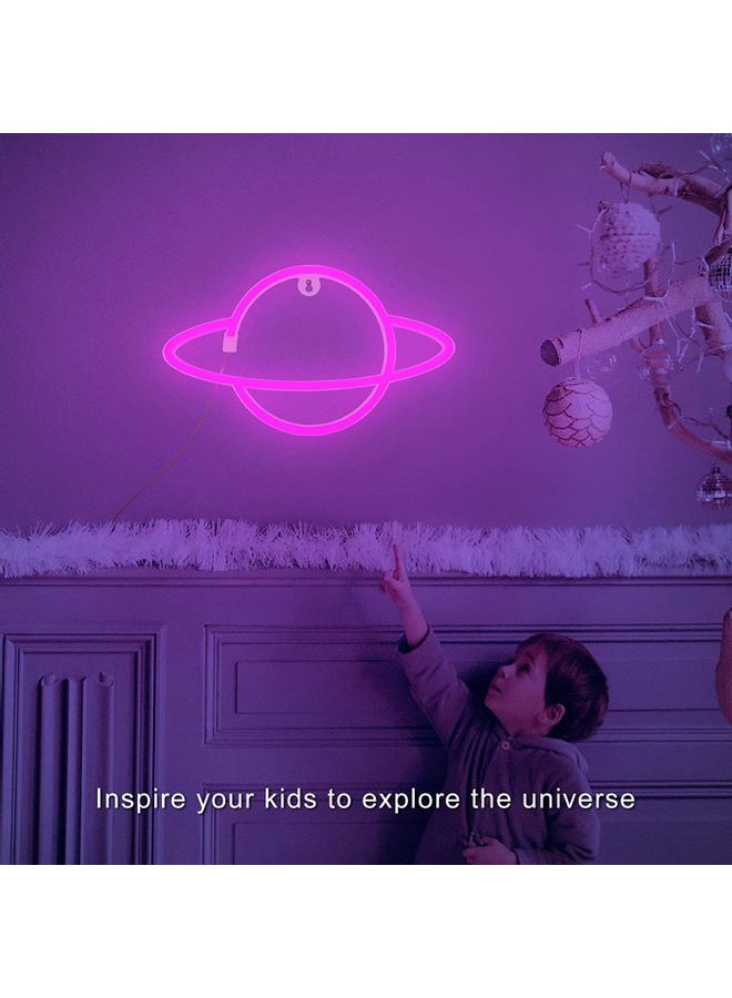 XiuWoo Planet Neon Sign Light Purple - Image 4
