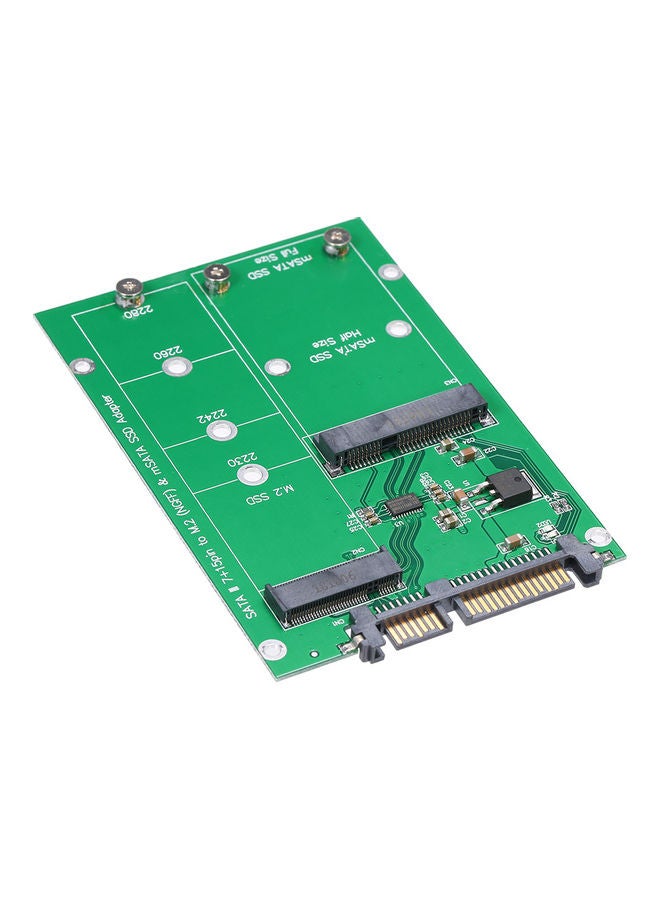 M.2 NGFF to SATA Adapter Card Green/Black  - Image 1