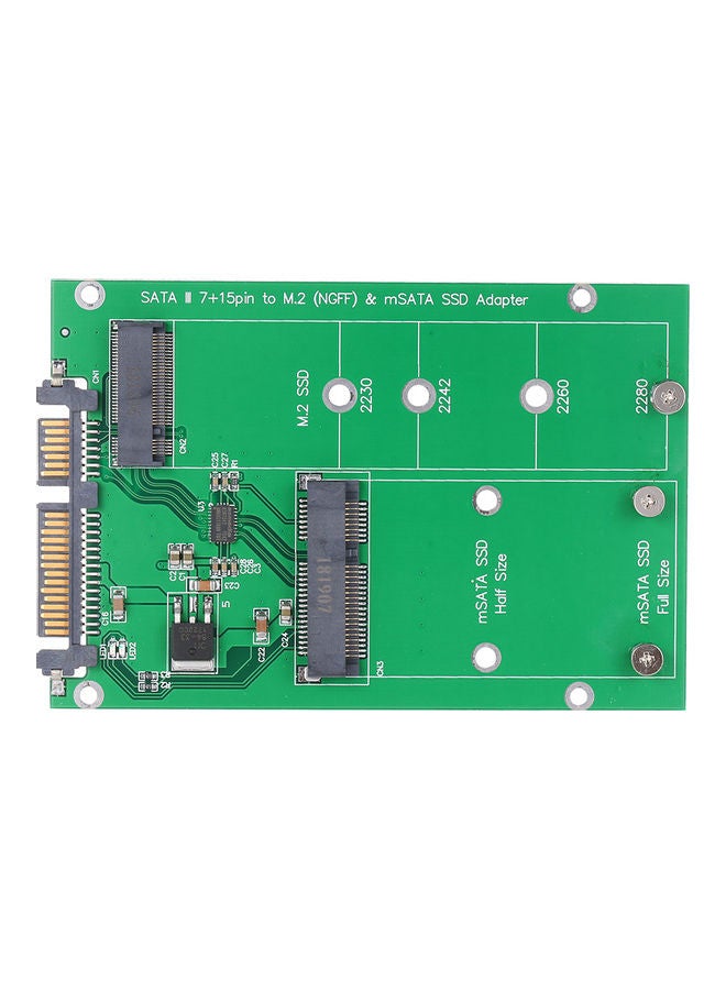 M.2 NGFF to SATA Adapter Card Green/Black  - Image 5