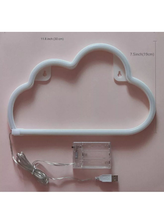 Neon Led Cloud Sign Shaped Wall Decor Light Pink 30x18.5x2.5cm  - Image 2