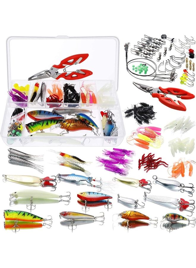 XiuWoo 123-Piece Fishing Lure Sea Bass Set  - Image 1