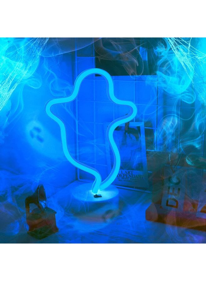 XiuWoo Planet Neon Signs Lights with Stand with Stand blue  - Image 1