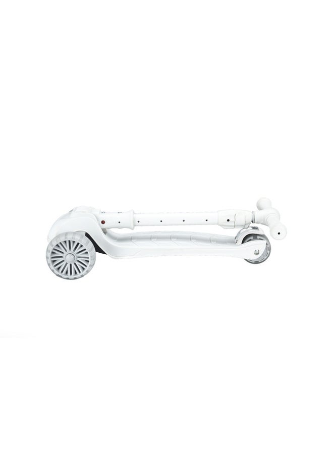 TINY WHEEL 3-Wheel Kick Scooter With Foldable Feature In White For Kids And Adults Grey 18cm - Image 2